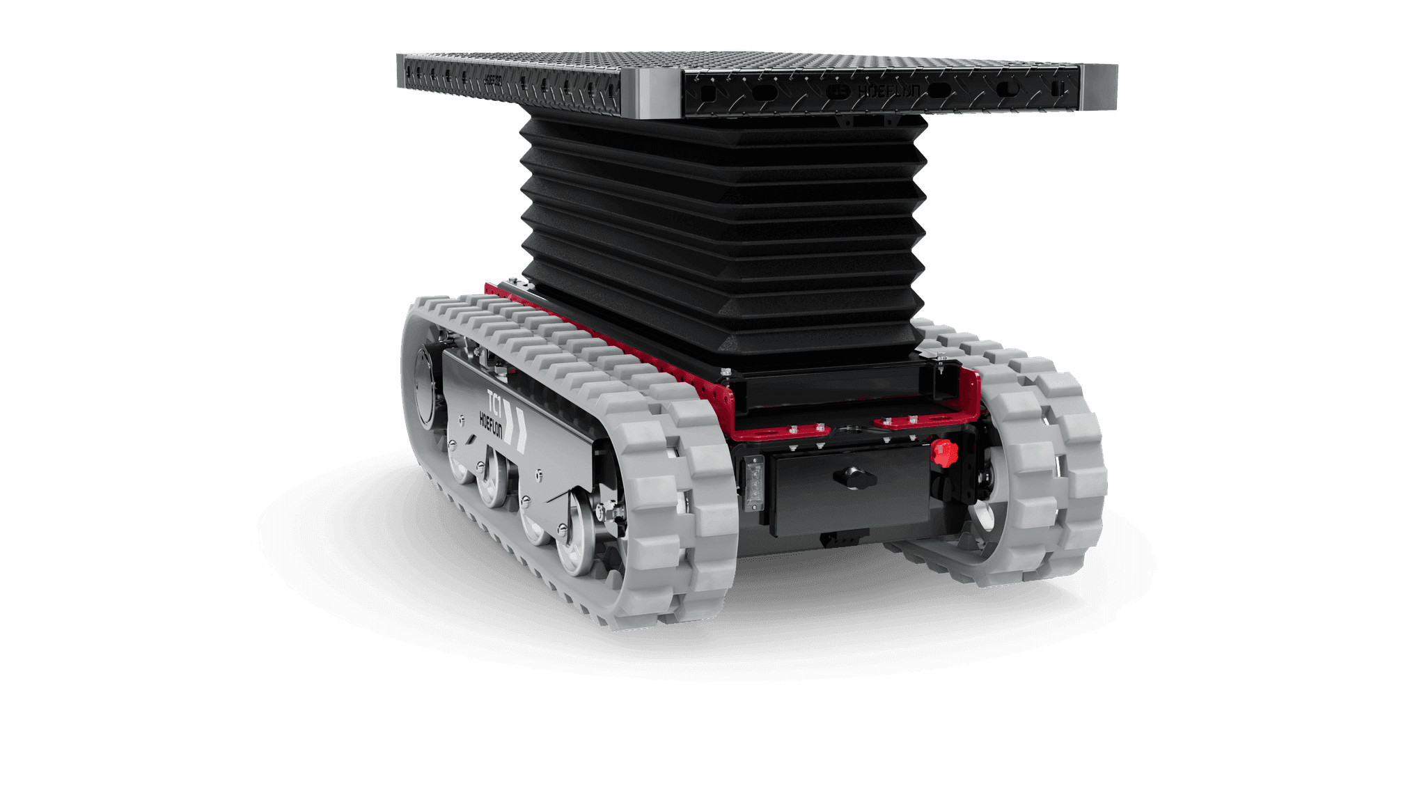 TC1 tracked vehicle with extended platform for lifting system