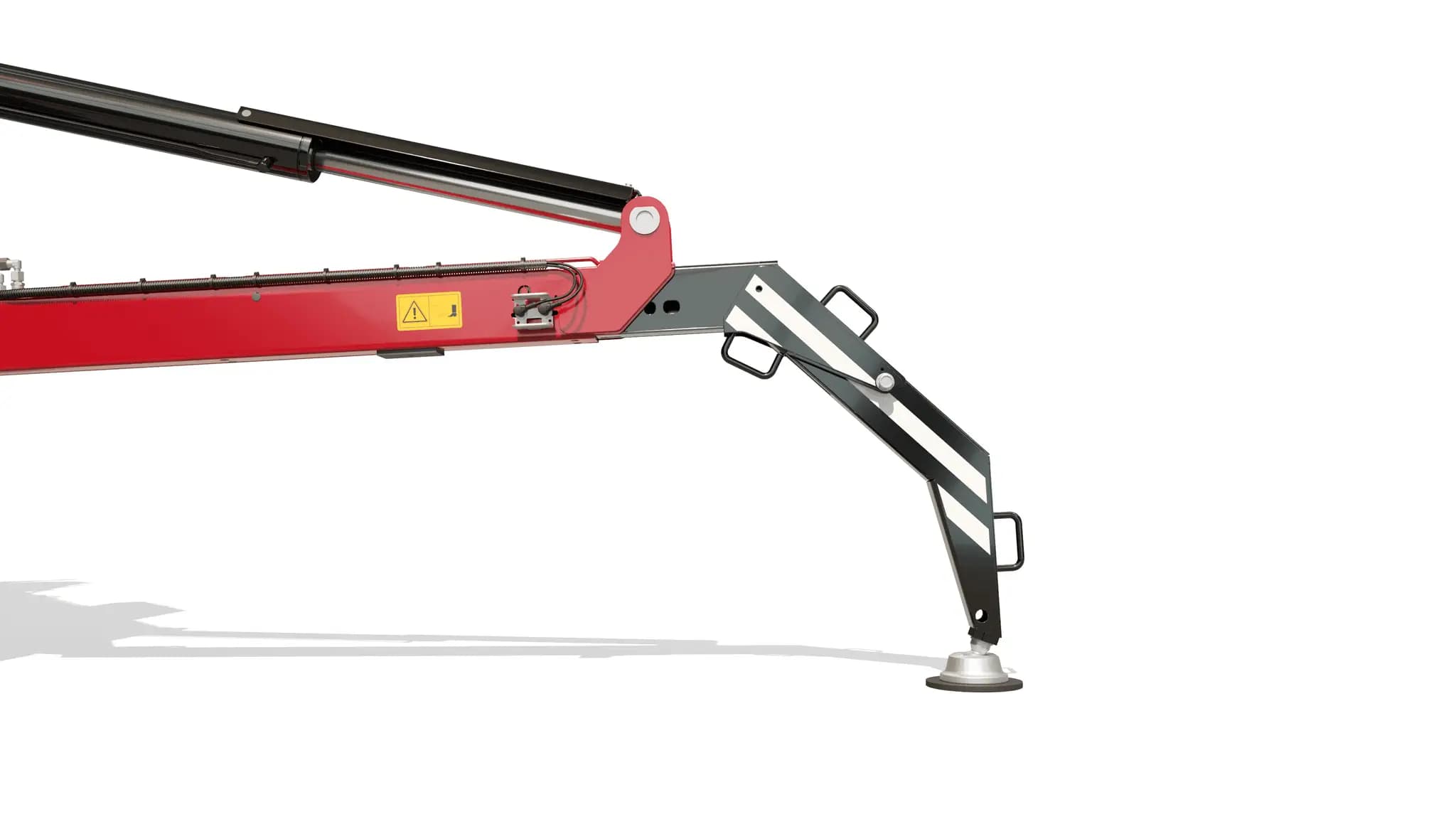 Hoeflon C6e with articulated outrigger.