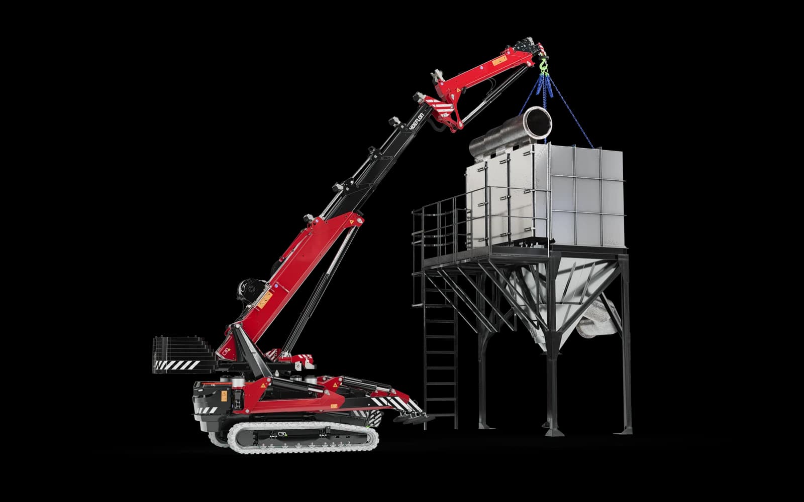 Hoeflon C30 in pick-and-carry mode